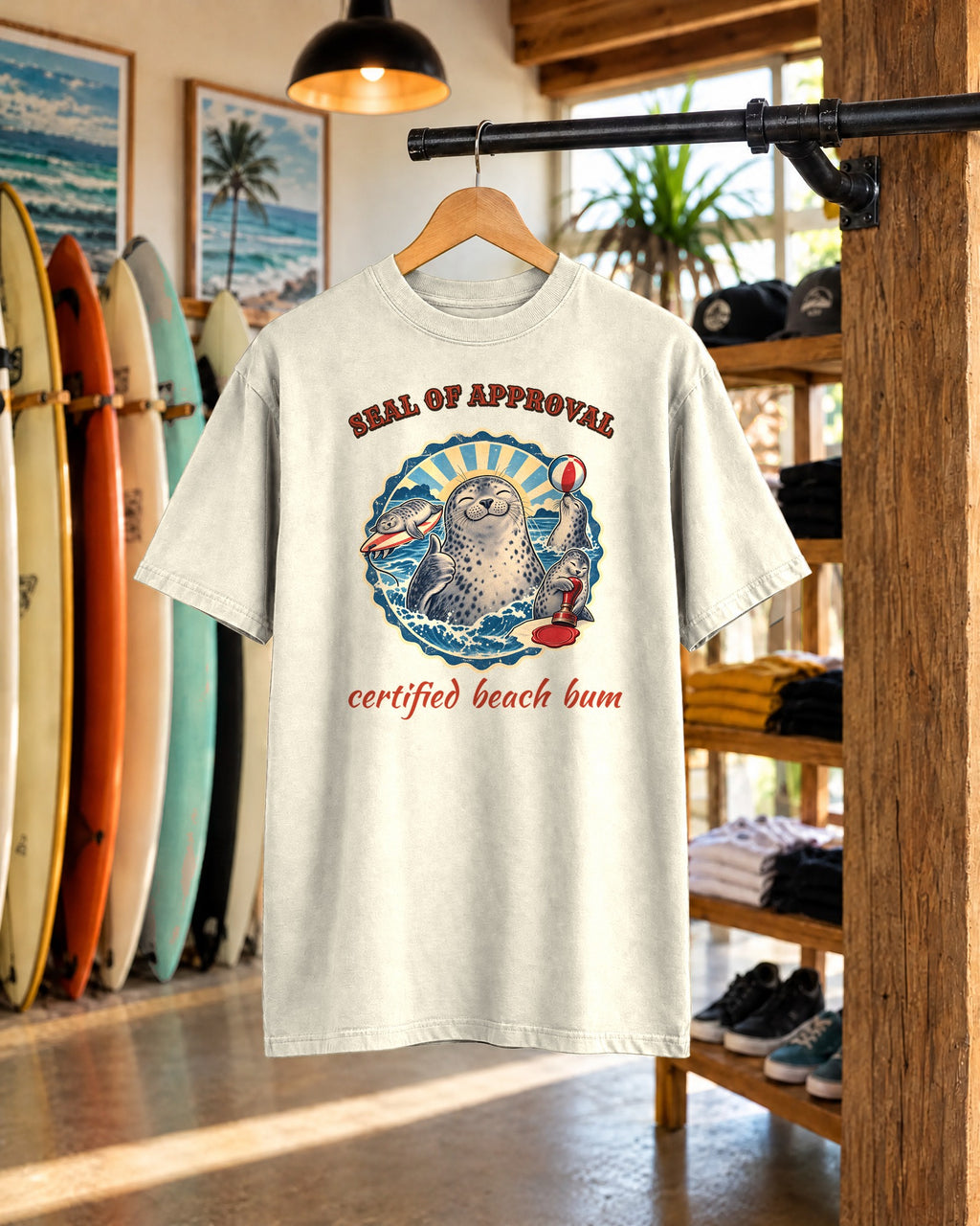 Seal Of Approval Shirt | Funny Seal Beach Bum Tee | Comfort Colors T-Shirt