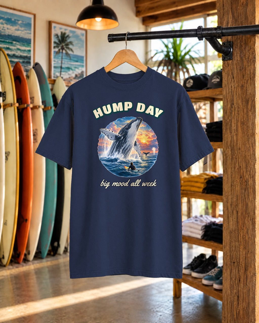 Hump Day Whale Shirt | Funny Humpback Whale Tee | Comfort Colors T-Shirt