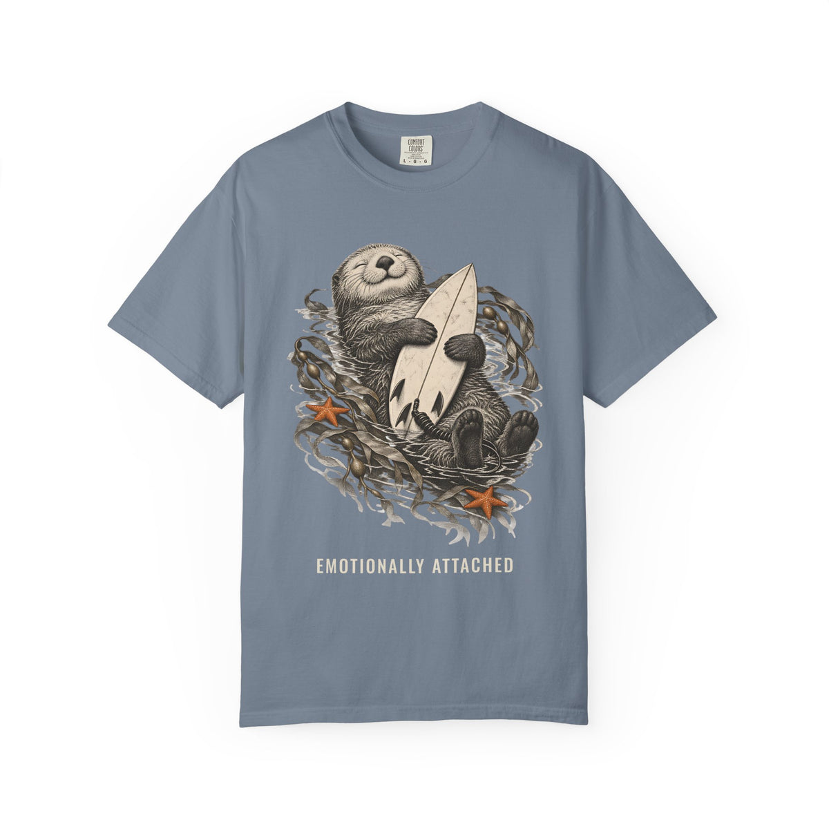 Emotionally Attached Otter Shirt | Cute Otters Holding Hands Tee | Comfort Colors T-Shirt