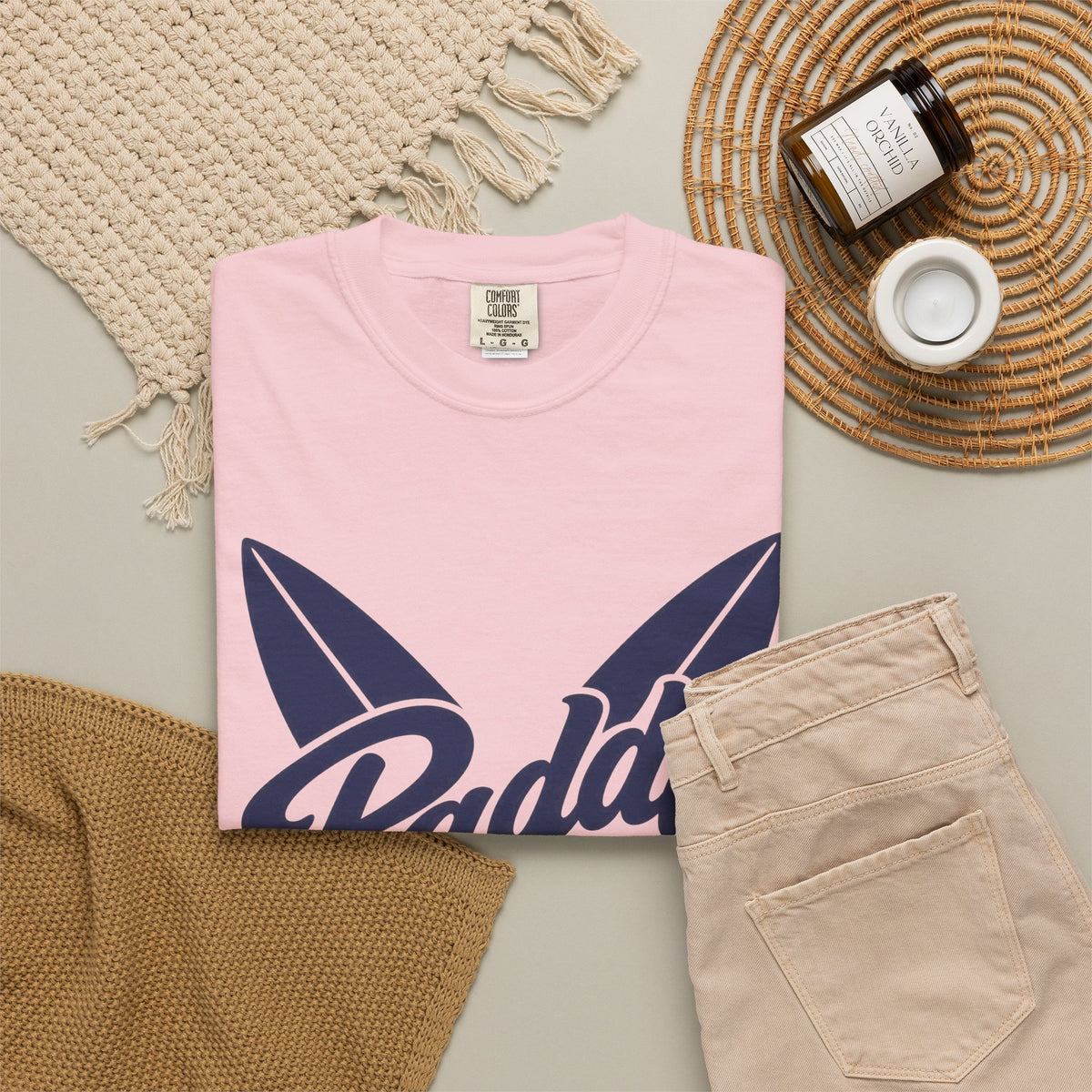 Paddle Out Surf Shirt | Crossed Surfboards Script Tee | Comfort Colors T-Shirt