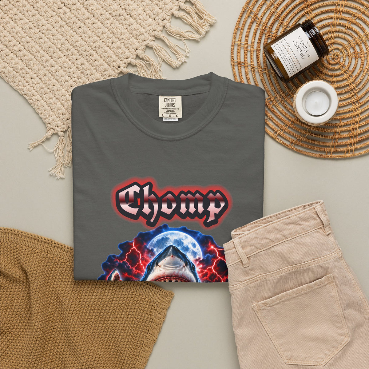 Shark Bootleg Shirt | Chomp Apex Tour 90s Style Tee | Comfort Colors T-Shirt