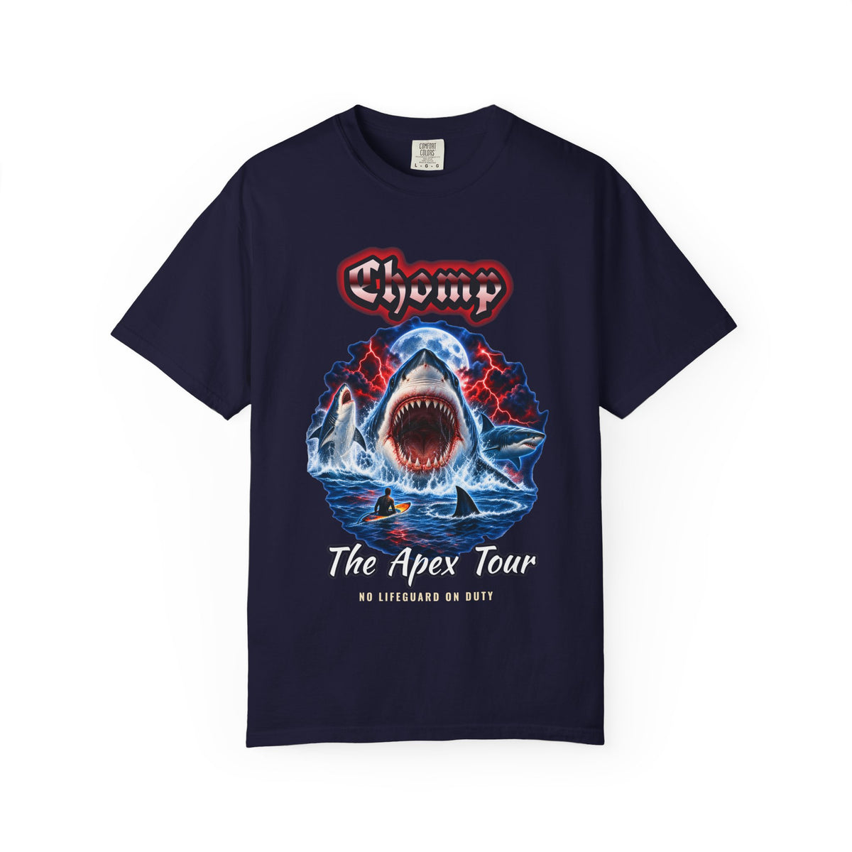 Shark Bootleg Shirt | Chomp Apex Tour 90s Style Tee | Comfort Colors T-Shirt