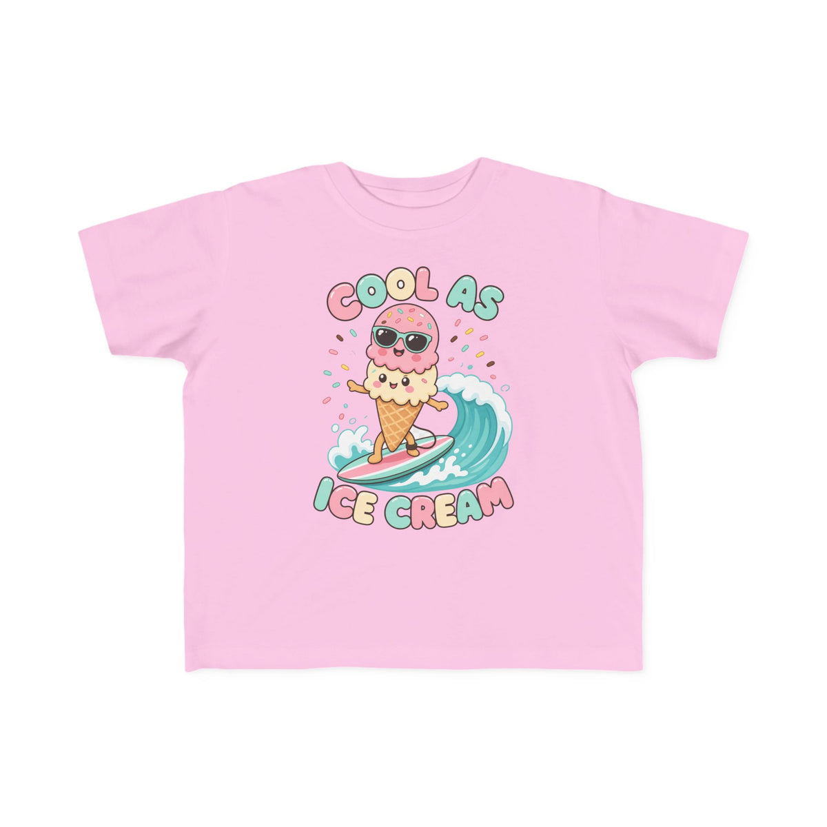 Cool As Ice Cream Kids Tee | Ice Cream Kids Shirt | Toddler Beach T-Shirt | Surf Kid Gift
