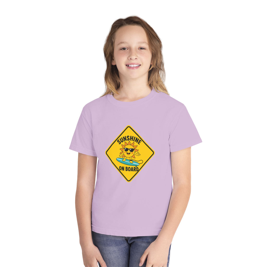 Sunshine On Board Kids Tee | Sunshine Kids Shirt | Youth Beach T-Shirt | Surf Kid Gift
