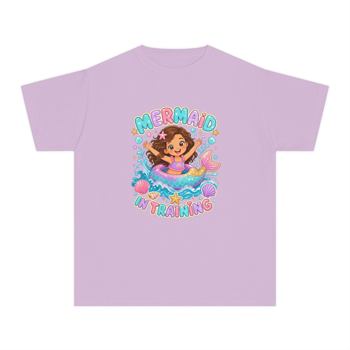 Mermaid In Training Kids Tee | Mermaid Kids Shirt | Youth Beach T-Shirt | Surf Kid Gift