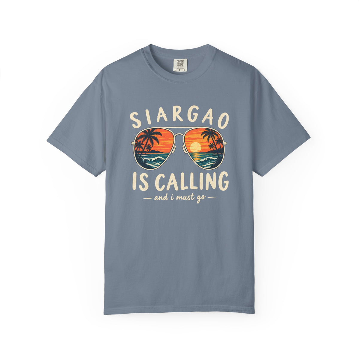 Siargao Is Calling Tee | Philippines Surf Shirt | Retro Sunglasses T-Shirt | Comfort Colors Gift