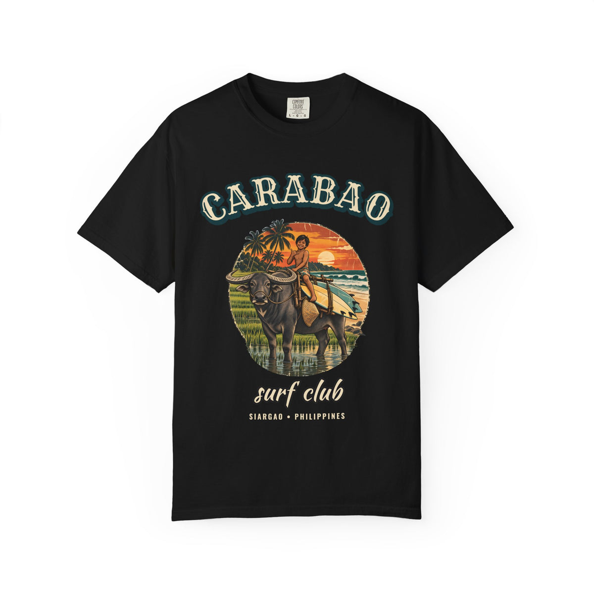 Carabao Surf Club Shirt | Philippines Water Buffalo Tee | Comfort Colors T-Shirt