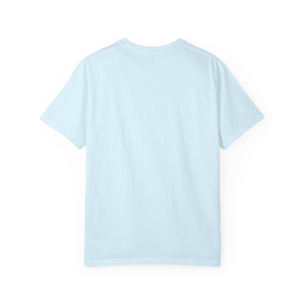 Moonlit Surf Line Art T-Shirt | Palm Tree Wave Circle Design