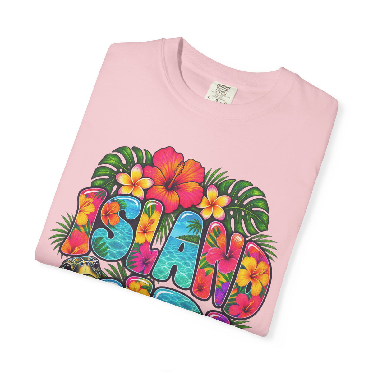 Island Girl Tee | Tropical Girl Shirt | Hibiscus Beach T-Shirt | Comfort Colors