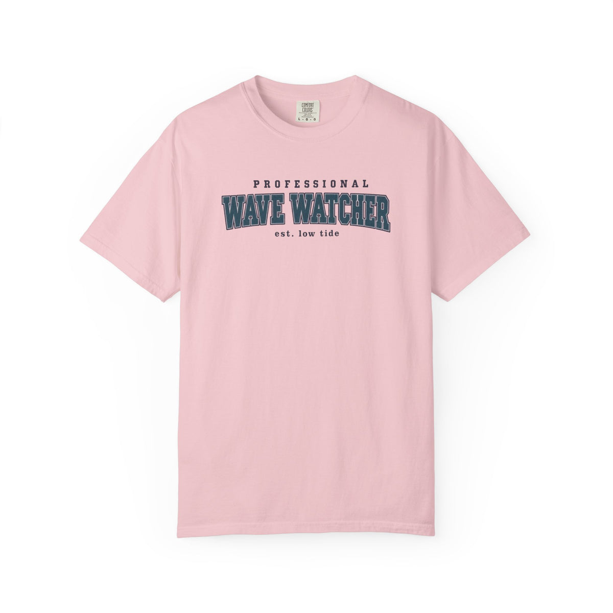Professional Wave Watcher Tee | Funny Beach Shirt | Varsity Style Surf T-Shirt | Comfort Colors Gift