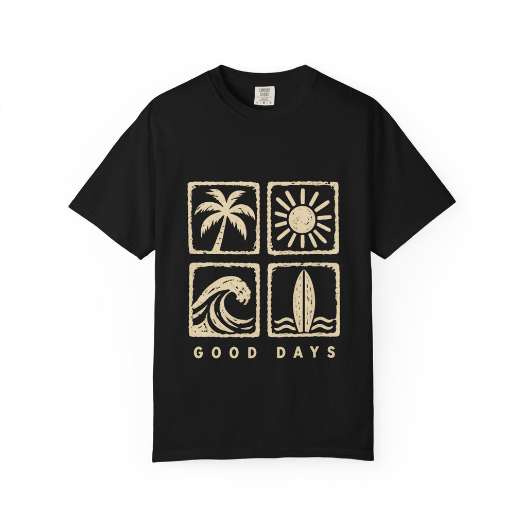 Good Days Stamp Shirt | Mini Beach Badges Tee | Comfort Colors T-Shirt