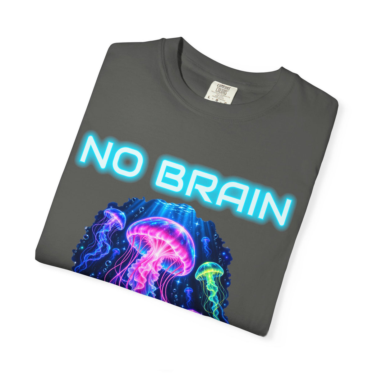 Jellyfish No Brain No Pain Shirt | Funny Jellyfish Tee | Comfort Colors T-Shirt