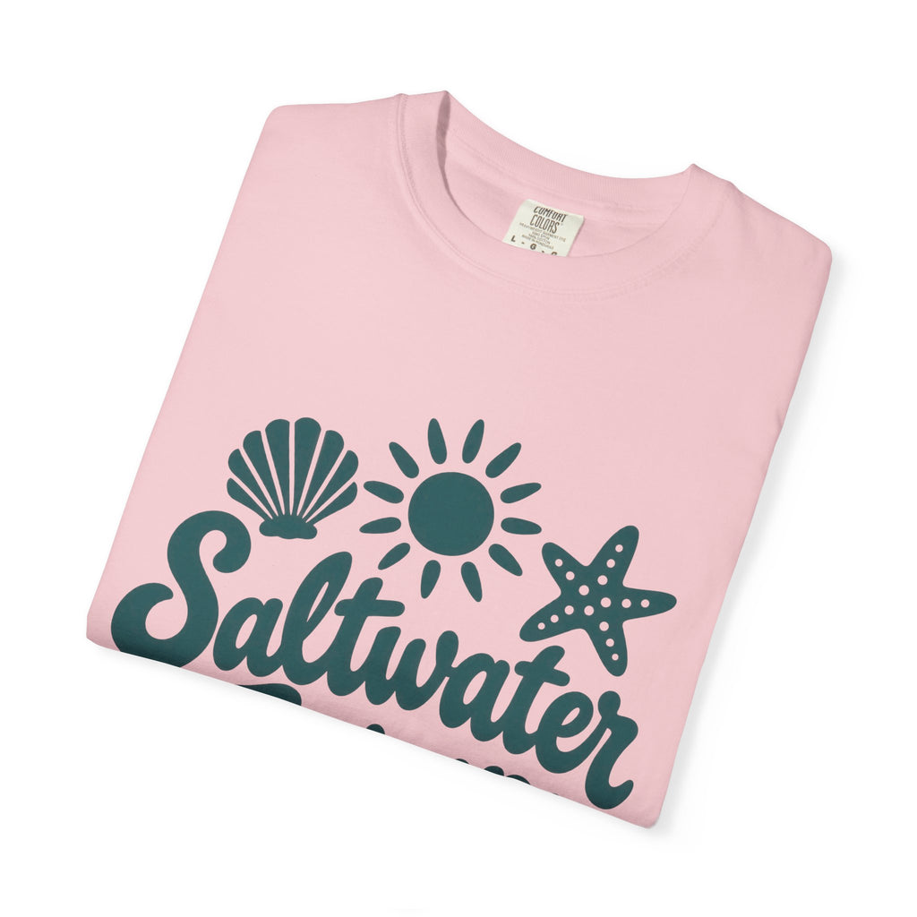 Saltwater Therapy Shirt | Hand Lettered Beach Tee | Comfort Colors T-Shirt