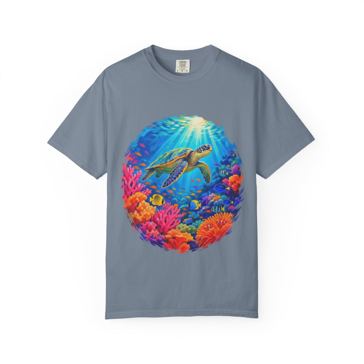 Coral Reef Sea Turtle Shirt | Underwater Ocean Tee | Comfort Colors T-Shirt