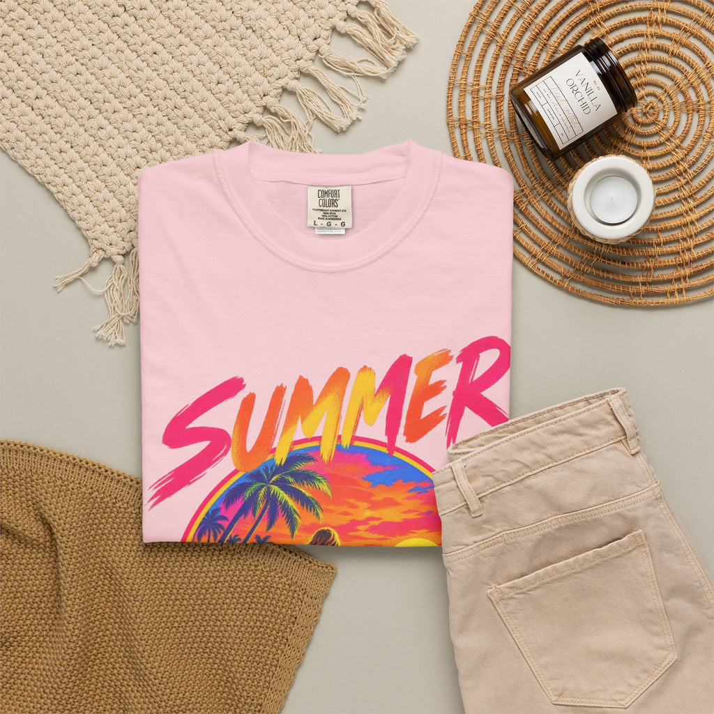 Summer Never Ends Tee | Retro Endless Summer Shirt | Tropical T-Shirt | Comfort Colors
