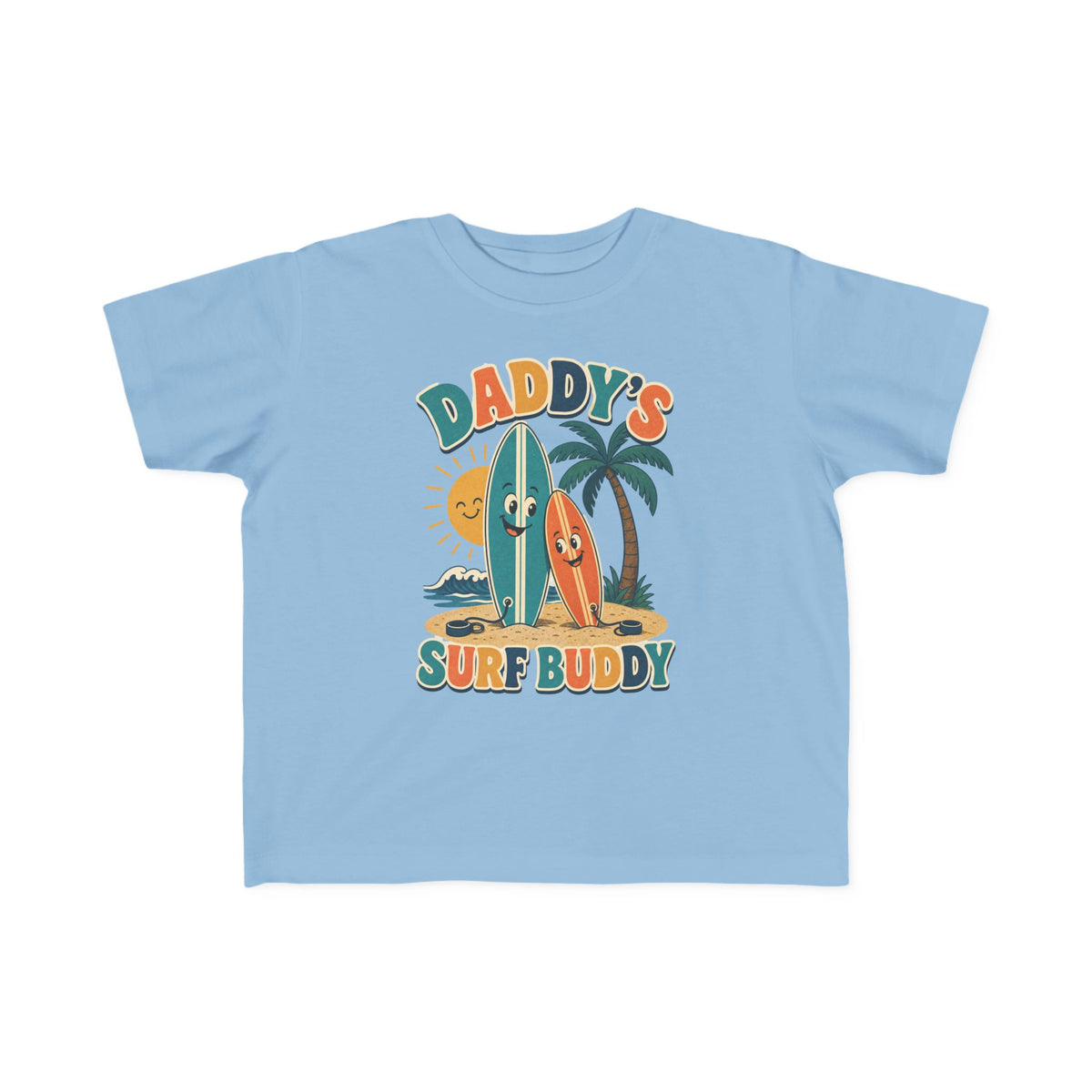 Daddy's Surf Buddy Kids Tee | Daddy Surf Buddy Shirt | Toddler Beach T-Shirt | Surf Kid Gift