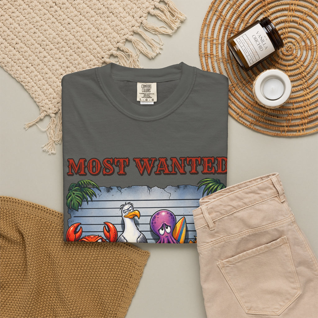Most Wanted Drop In Shirt | Funny Surf Wanted Poster Tee | Comfort Colors T-Shirt