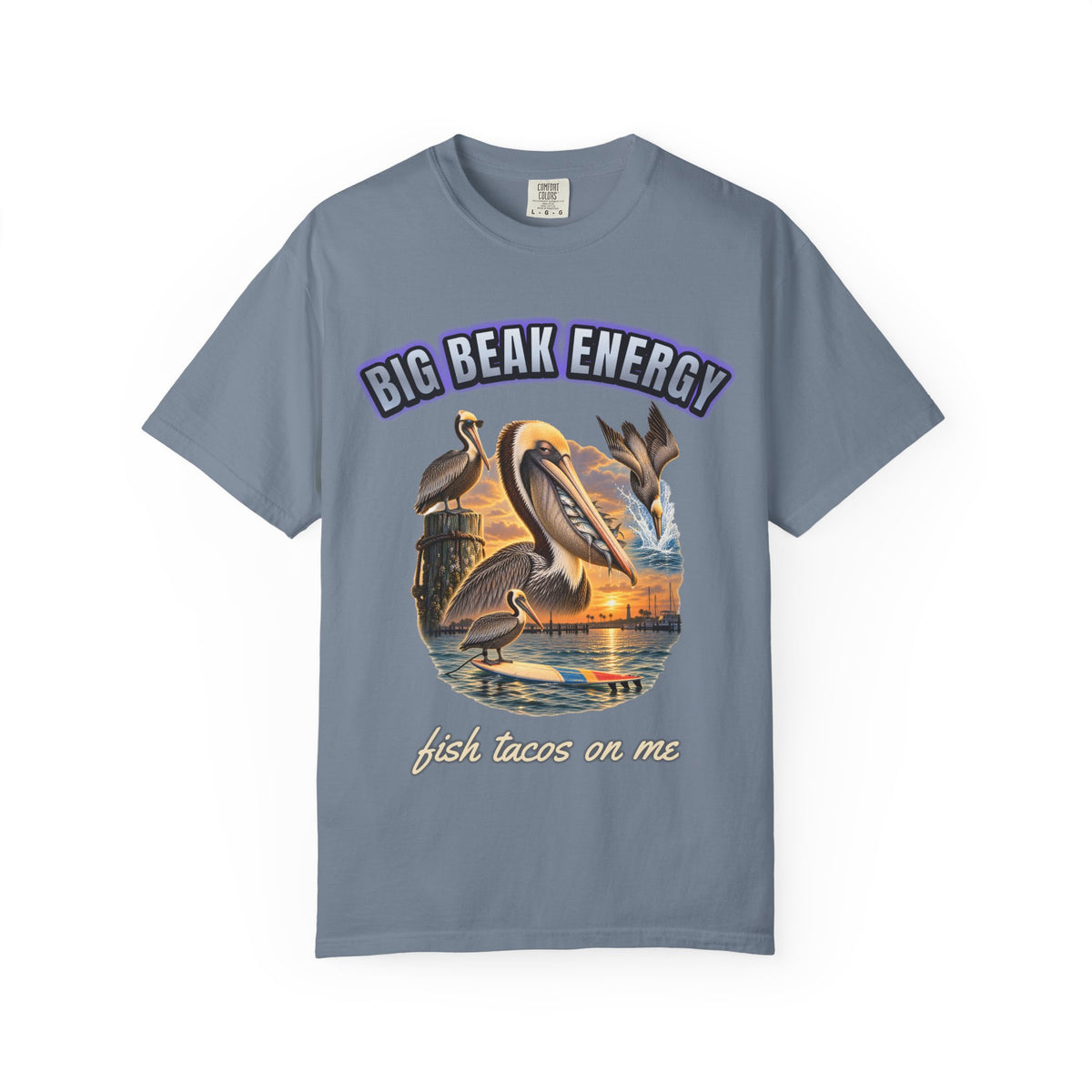 Pelican Big Beak Energy Shirt | Funny Pelican Bootleg Tee | Comfort Colors T-Shirt