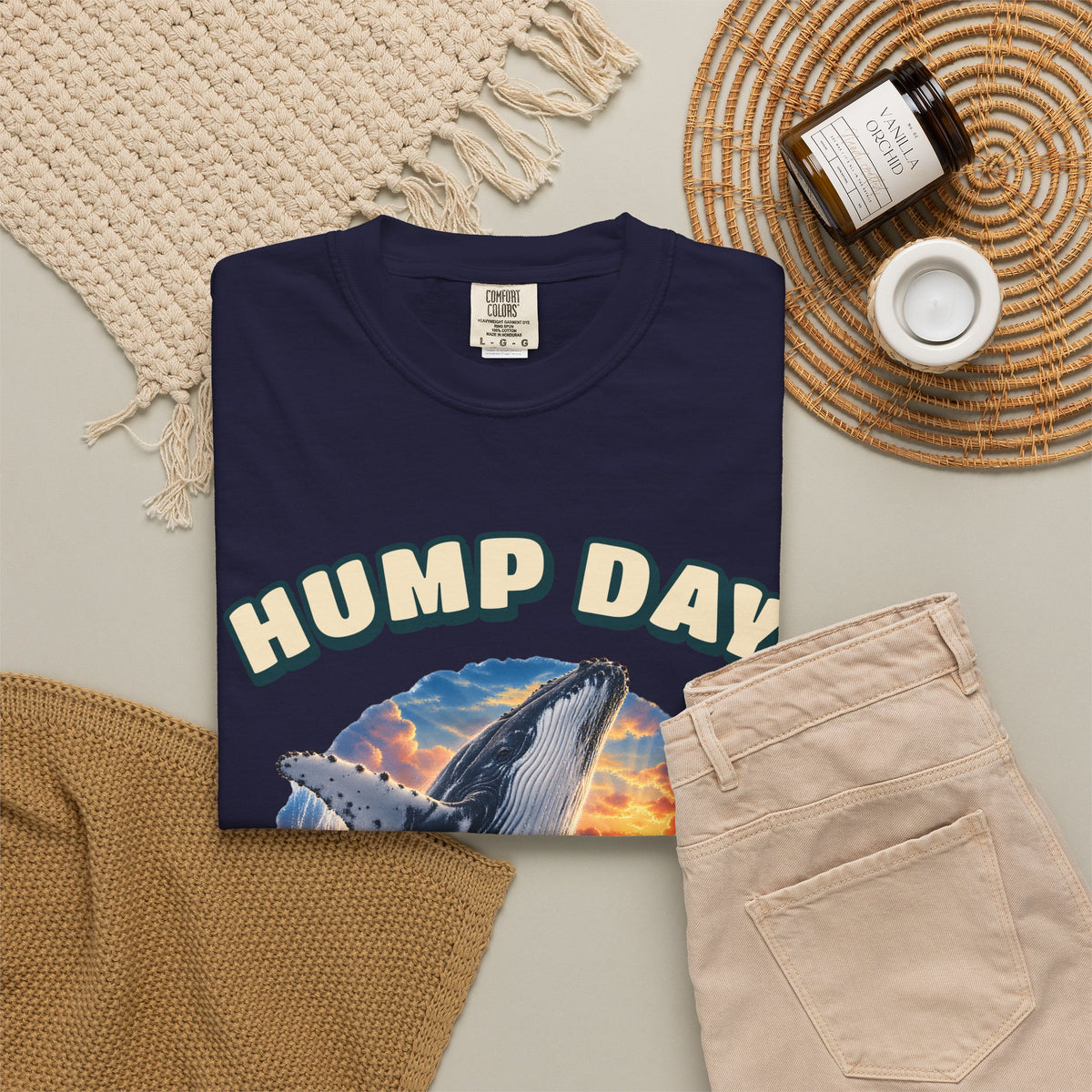 Hump Day Whale Shirt | Funny Humpback Whale Tee | Comfort Colors T-Shirt