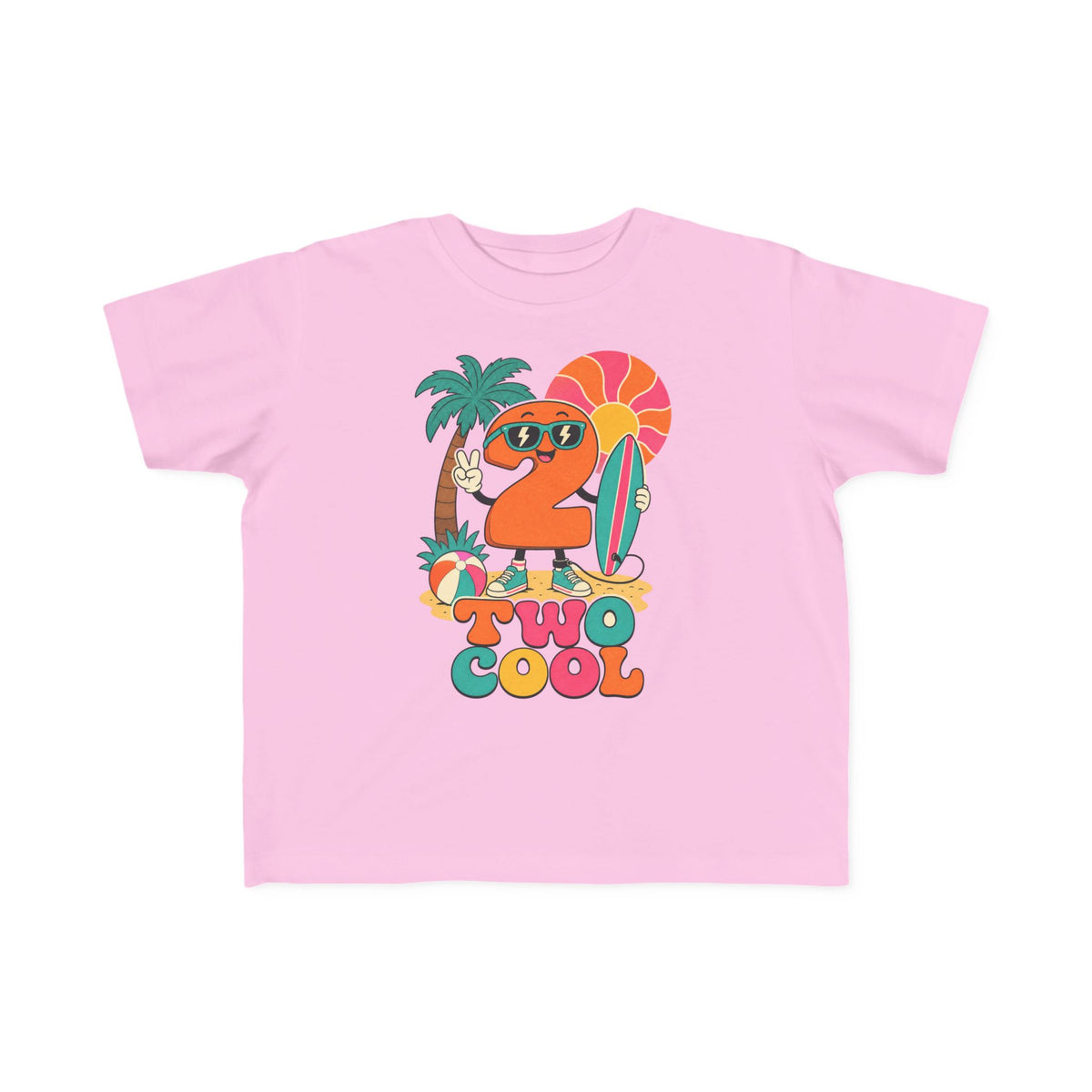 Two Cool Kids Tee | 2nd Birthday Beach Shirt | Toddler Beach T-Shirt | Surf Kid Gift