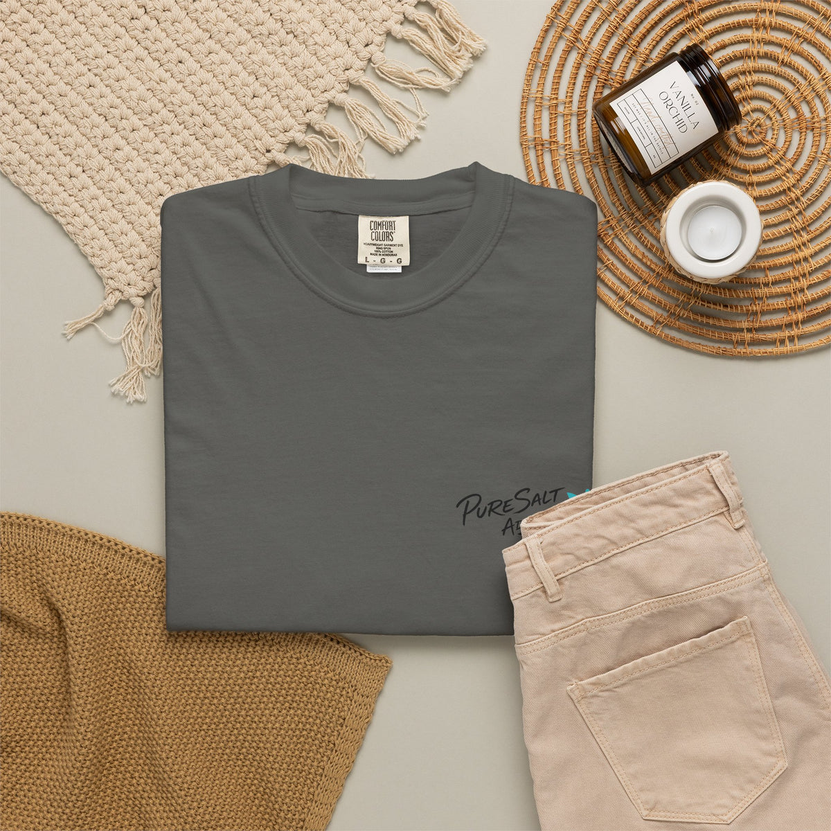 Salty Soul Surf Tee — Retro Beach Surfboard Anchor Graphic T-Shirt