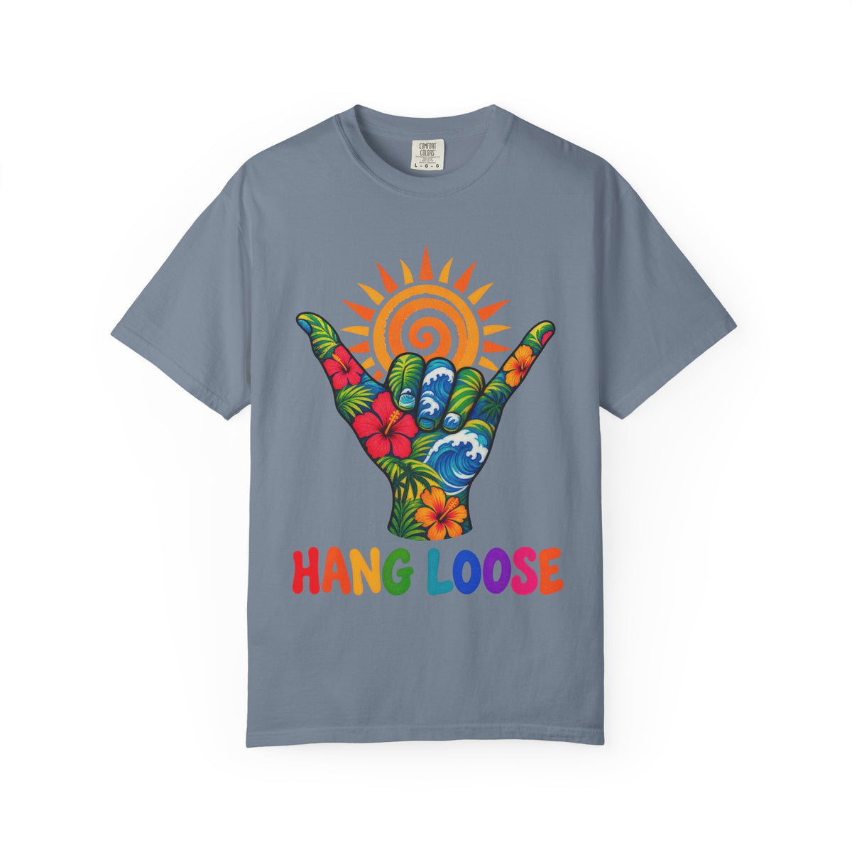 Hang Loose Tee | Shaka Surf Shirt | Retro Beach T-Shirt | Comfort Colors