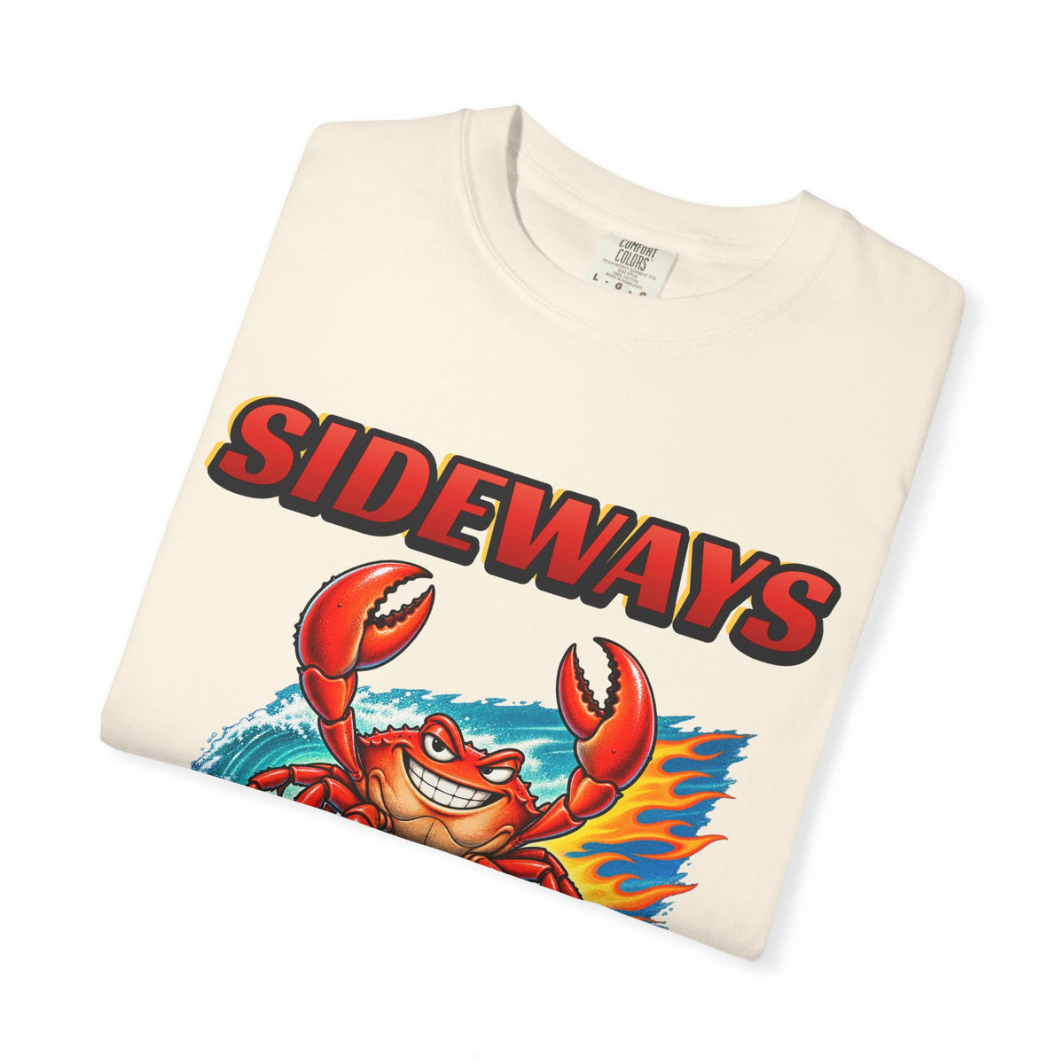 Sideways Crab Shirt | Funny Crab Bootleg Tee | Comfort Colors T-Shirt