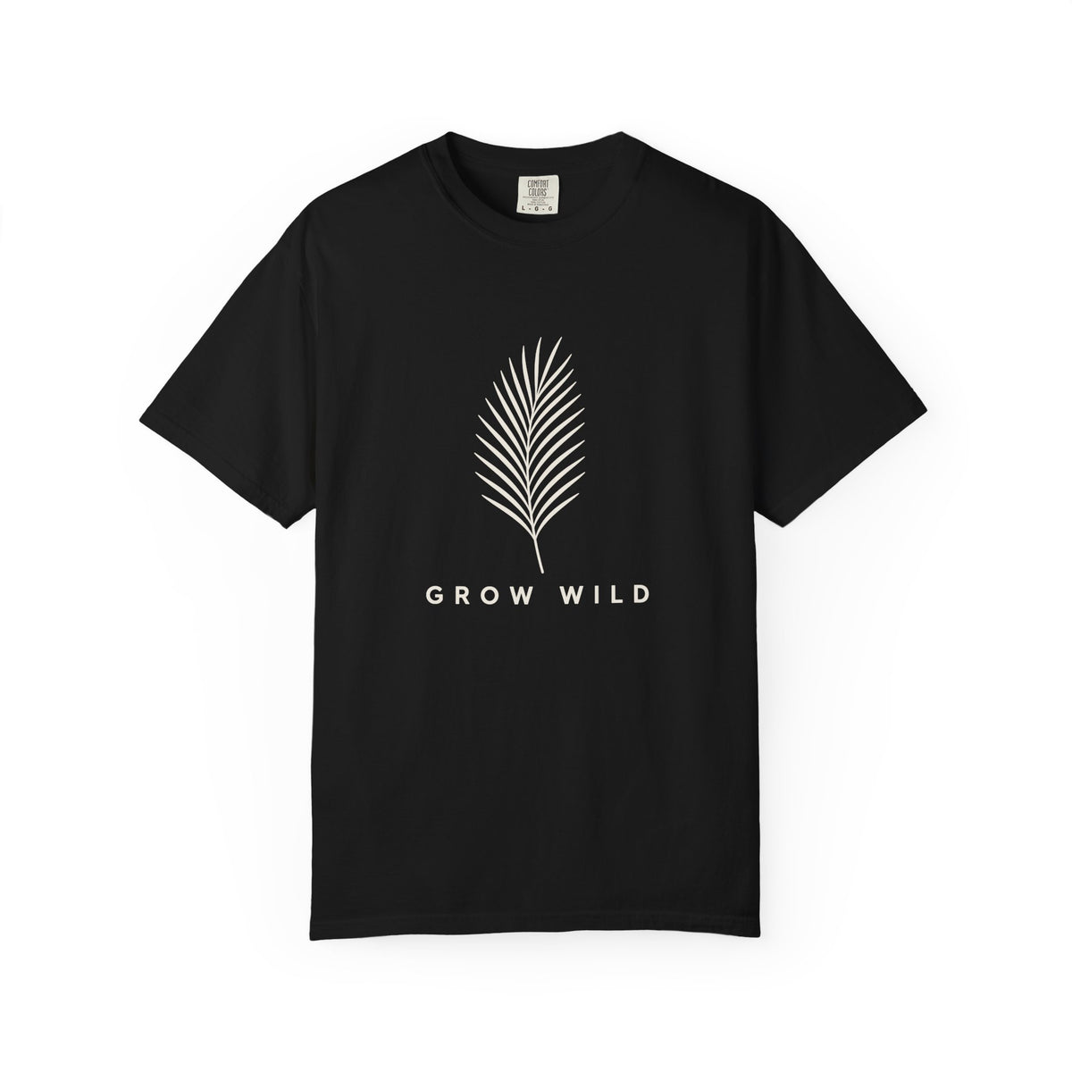 Grow Wild Tee | Minimal Palm Frond Shirt | Inspirational Ocean T-Shirt | Comfort Colors