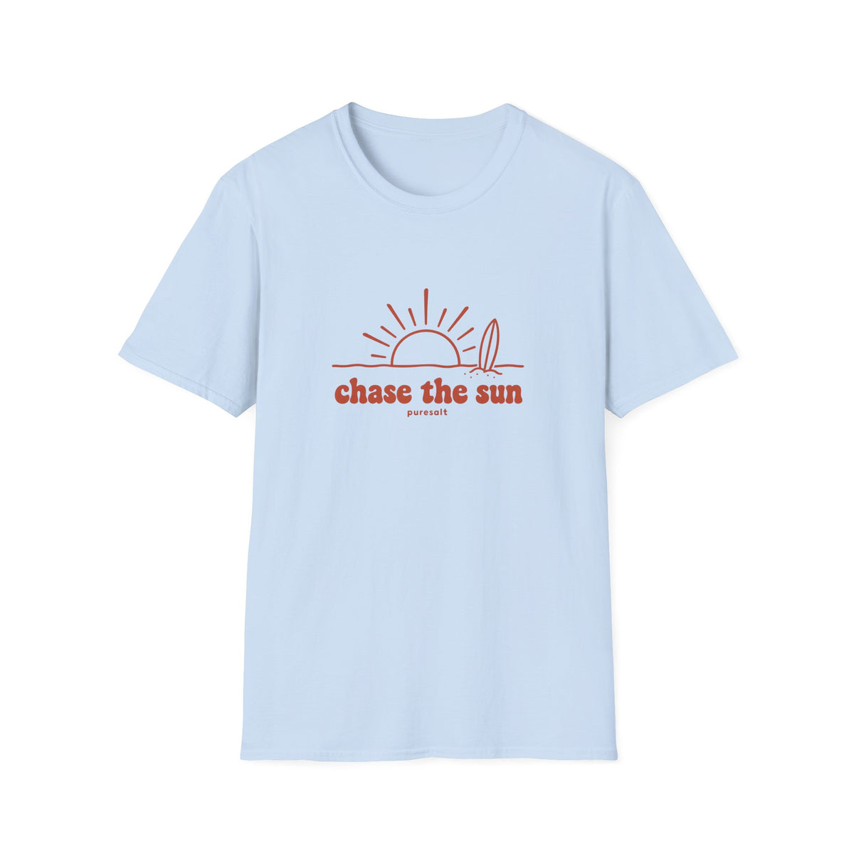 Chase the Sun Surf T-Shirt — Retro Beach Graphic Tee