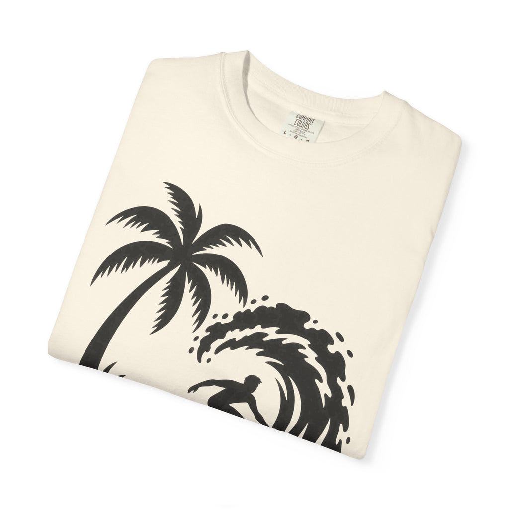 Let It Ride Surf Shirt | Surfer Wave Script Tee | Comfort Colors T-Shirt