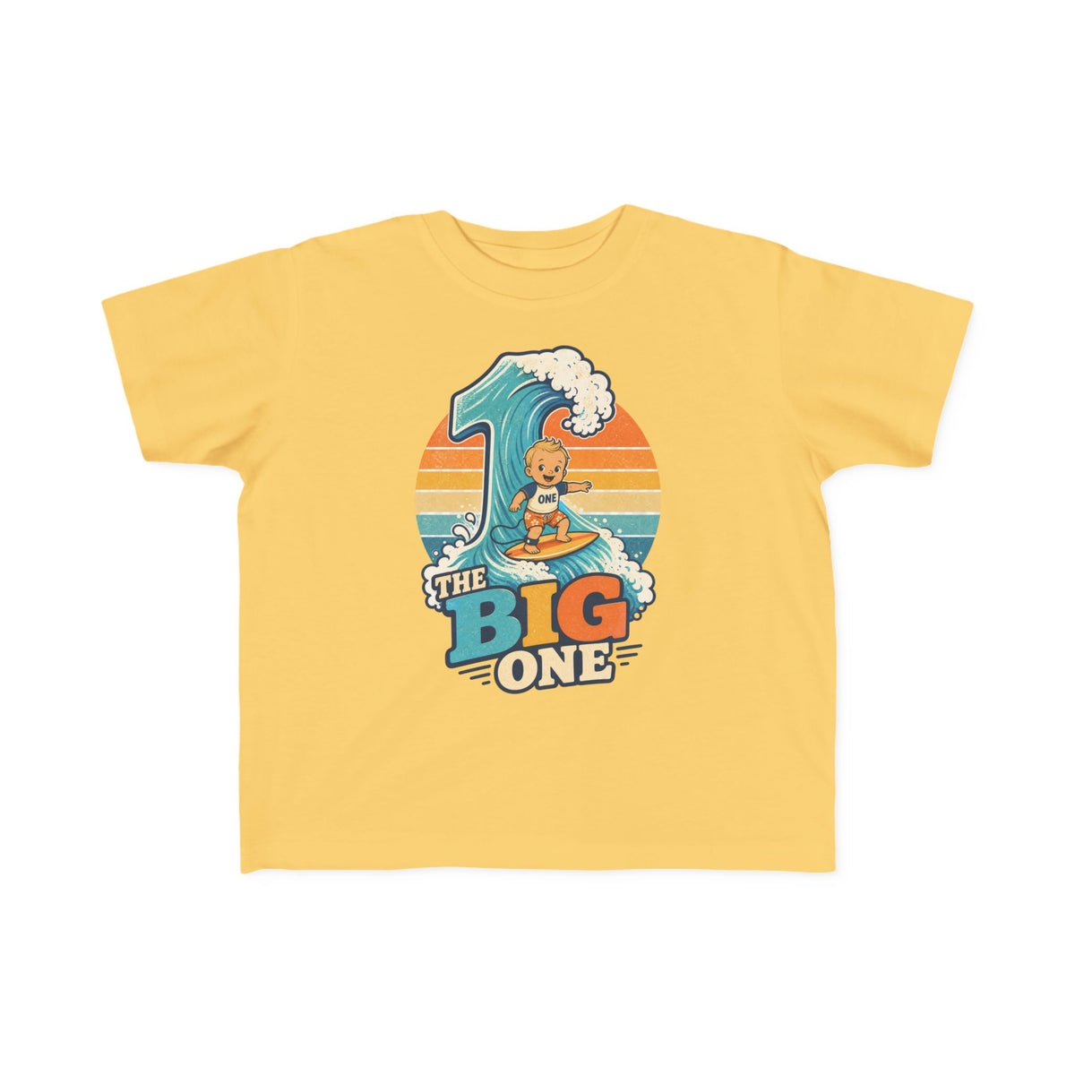 The Big One Kids Tee | 1st Birthday Surf Shirt | Toddler Beach T-Shirt | Surf Kid Gift