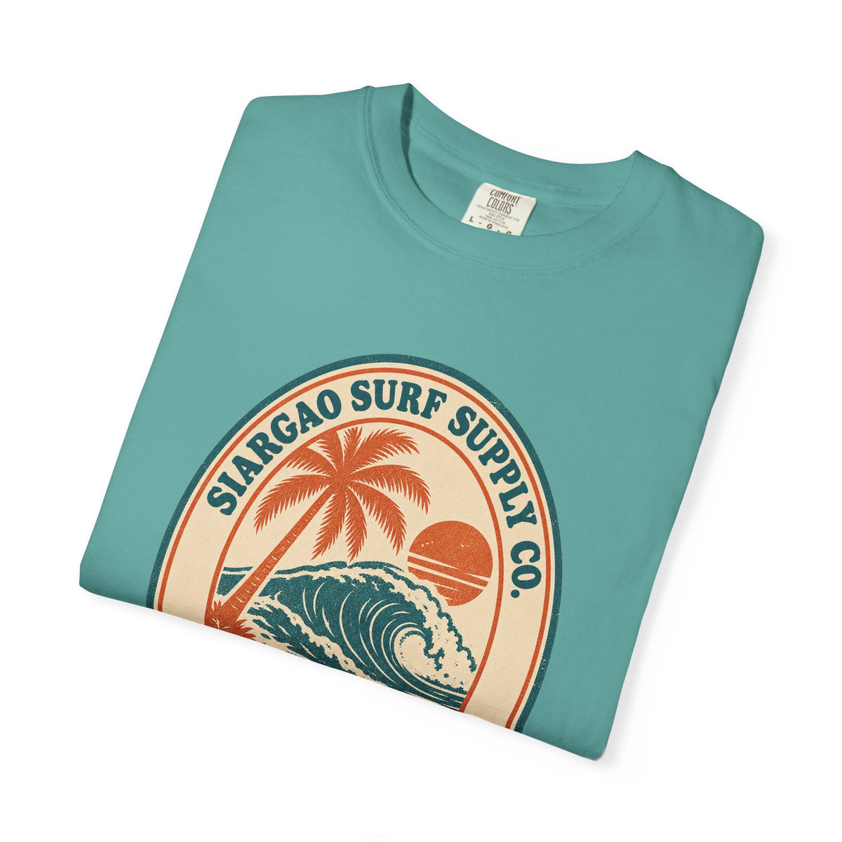 Siargao Surf Supply Co Tee | Vintage Surf Shop Badge Shirt | Philippines Surf T-Shirt | Comfort Colors