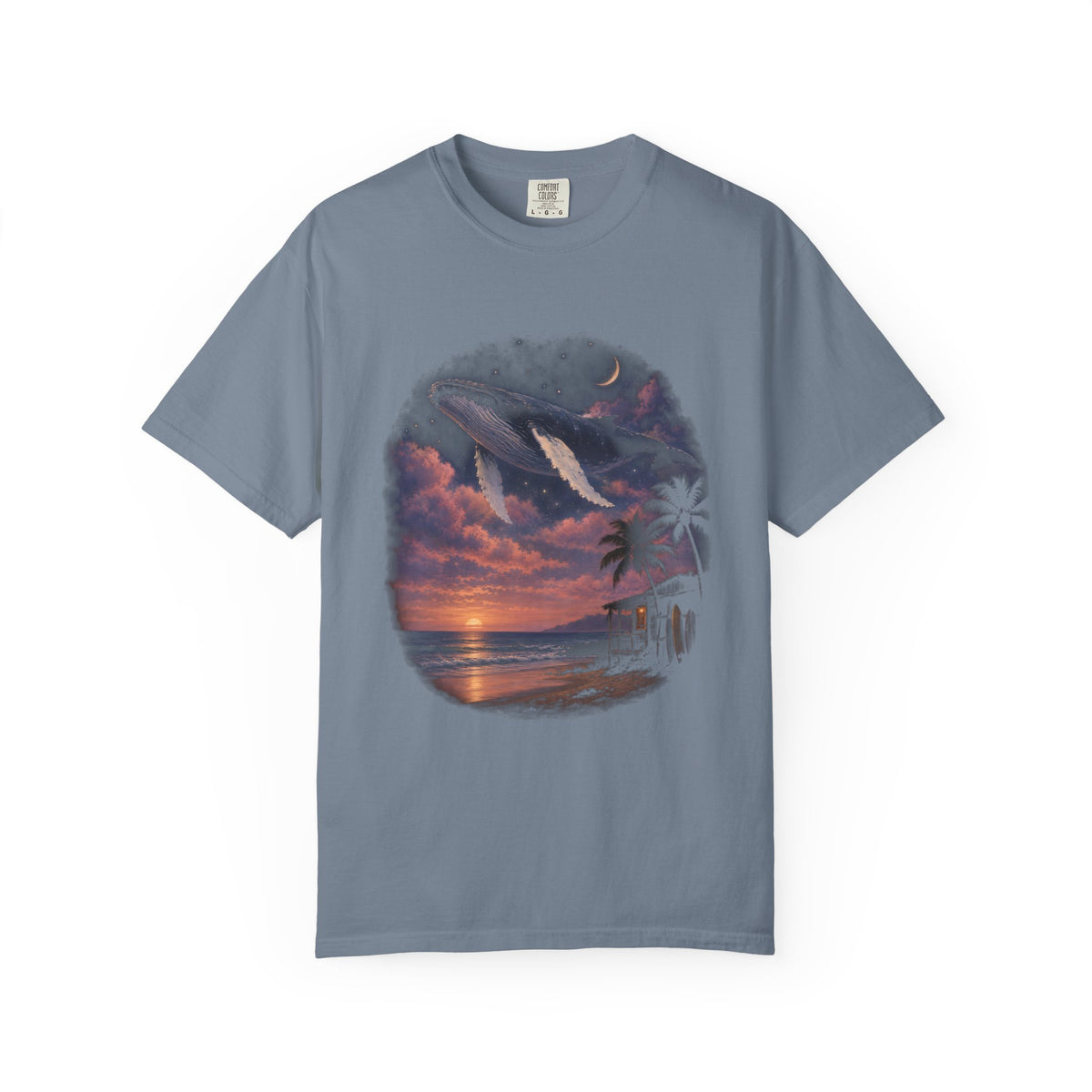 Sky Whale Shirt | Surreal Flying Whale Tee | Comfort Colors T-Shirt