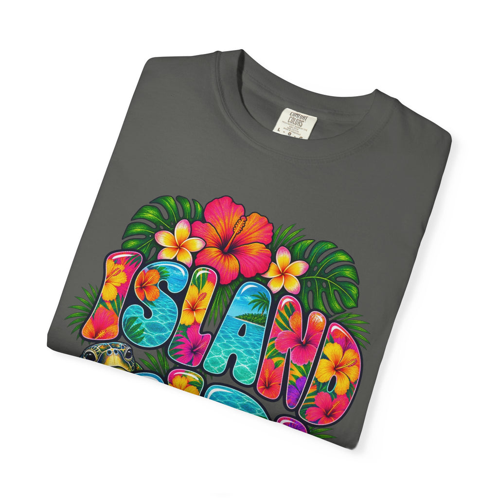 Island Girl Tee | Tropical Girl Shirt | Hibiscus Beach T-Shirt | Comfort Colors