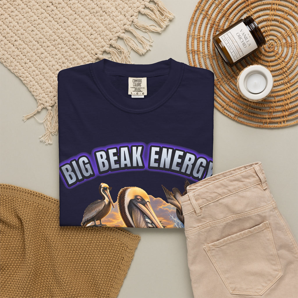 Pelican Big Beak Energy Shirt | Funny Pelican Bootleg Tee | Comfort Colors T-Shirt