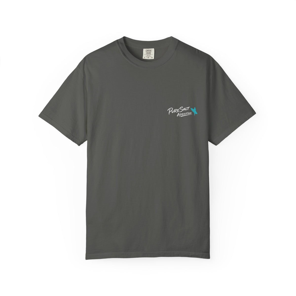 Surf T-Shirt — "Salt Never Retires" Vintage Surfer Graphic