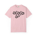 Hibiscus Flowers Tee | Black Hibiscus Cluster Shirt | Tropical Island Flower T-Shirt | Comfort Colors