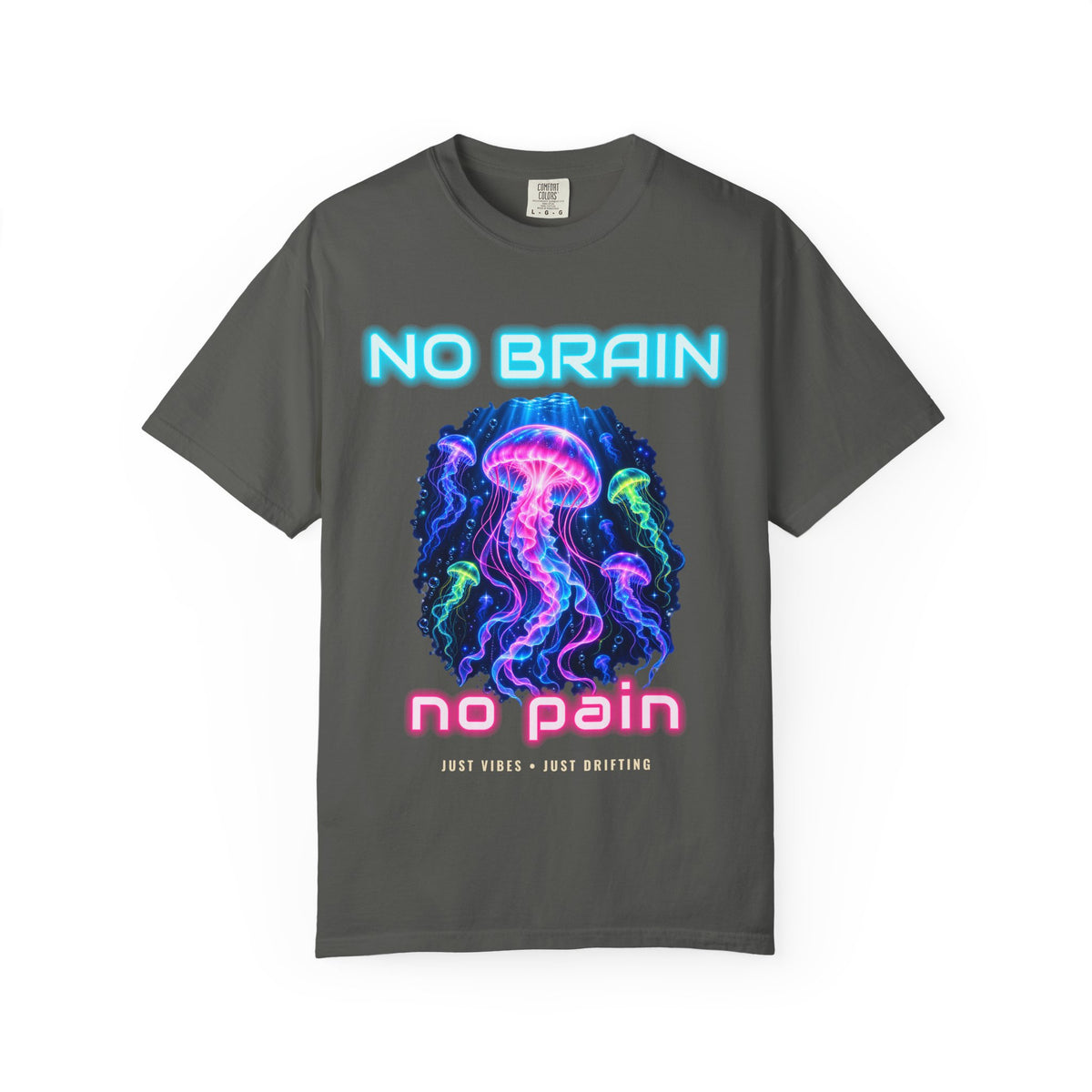 Jellyfish No Brain No Pain Shirt | Funny Jellyfish Tee | Comfort Colors T-Shirt