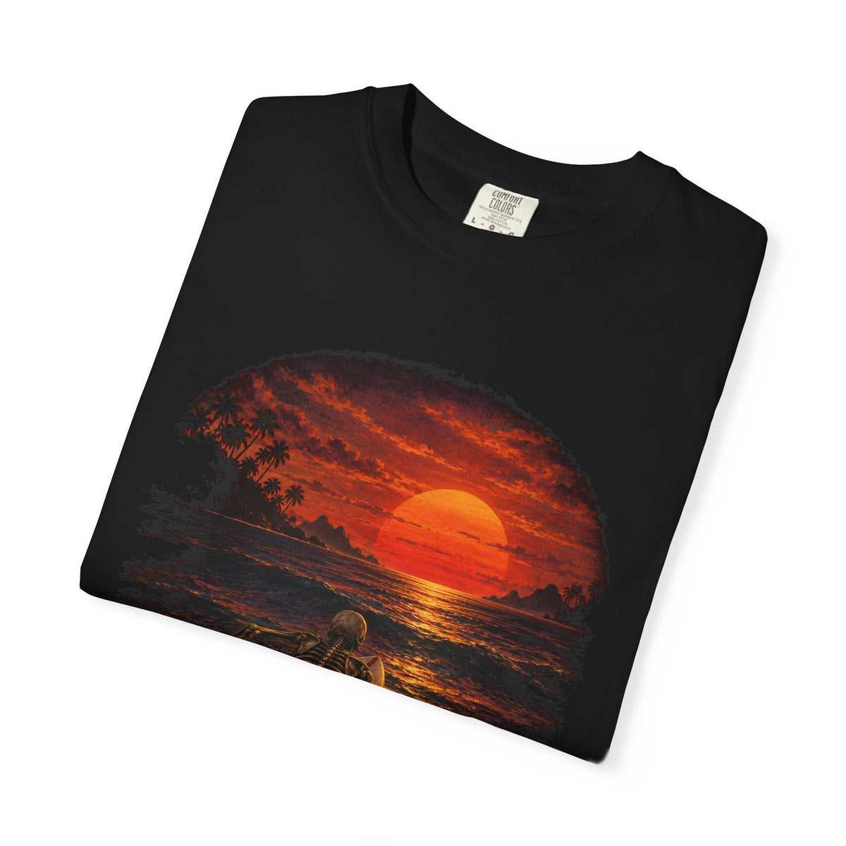 Dead Tired Still Paddling Shirt | Funny Skeleton Surfer Tee | Comfort Colors T-Shirt