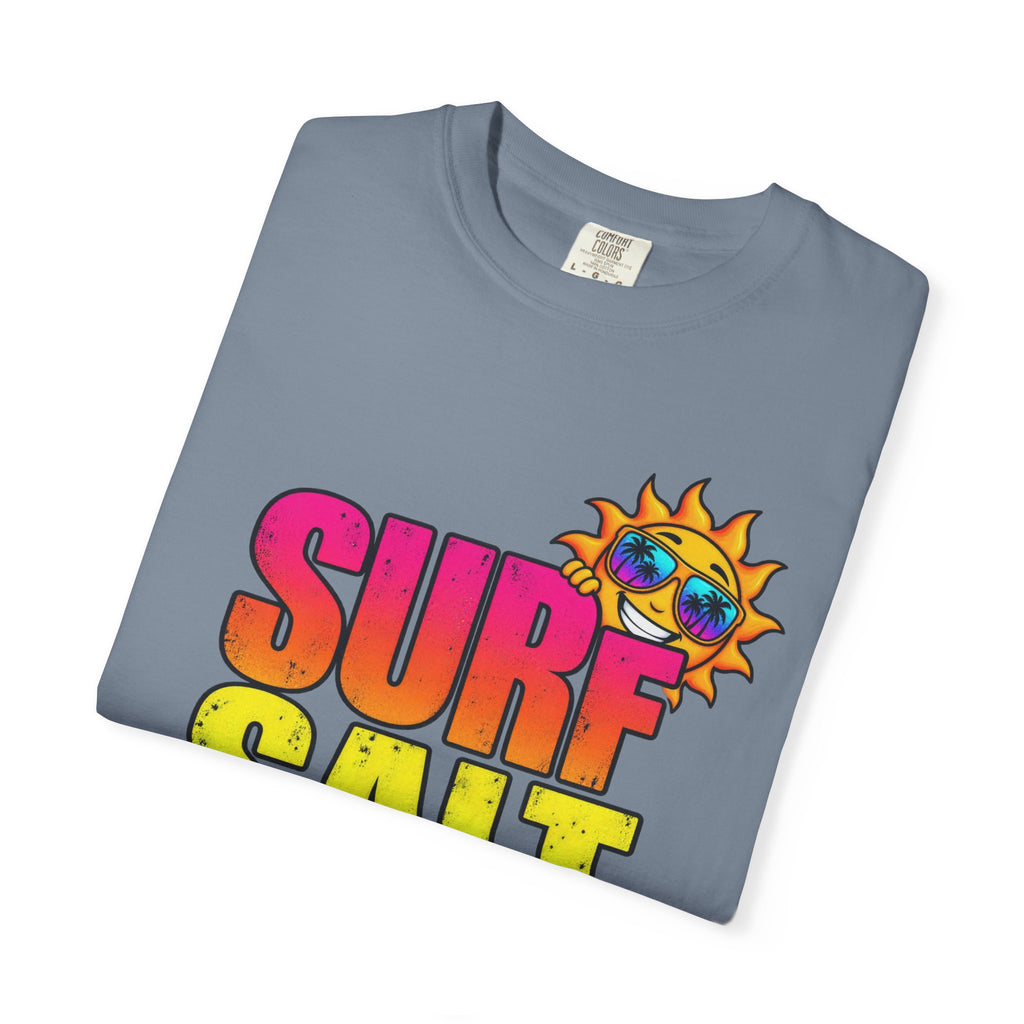 Surf Salt Soul Tee | Retro Surf Graphic Shirt | Colorful Beach T-Shirt | Comfort Colors
