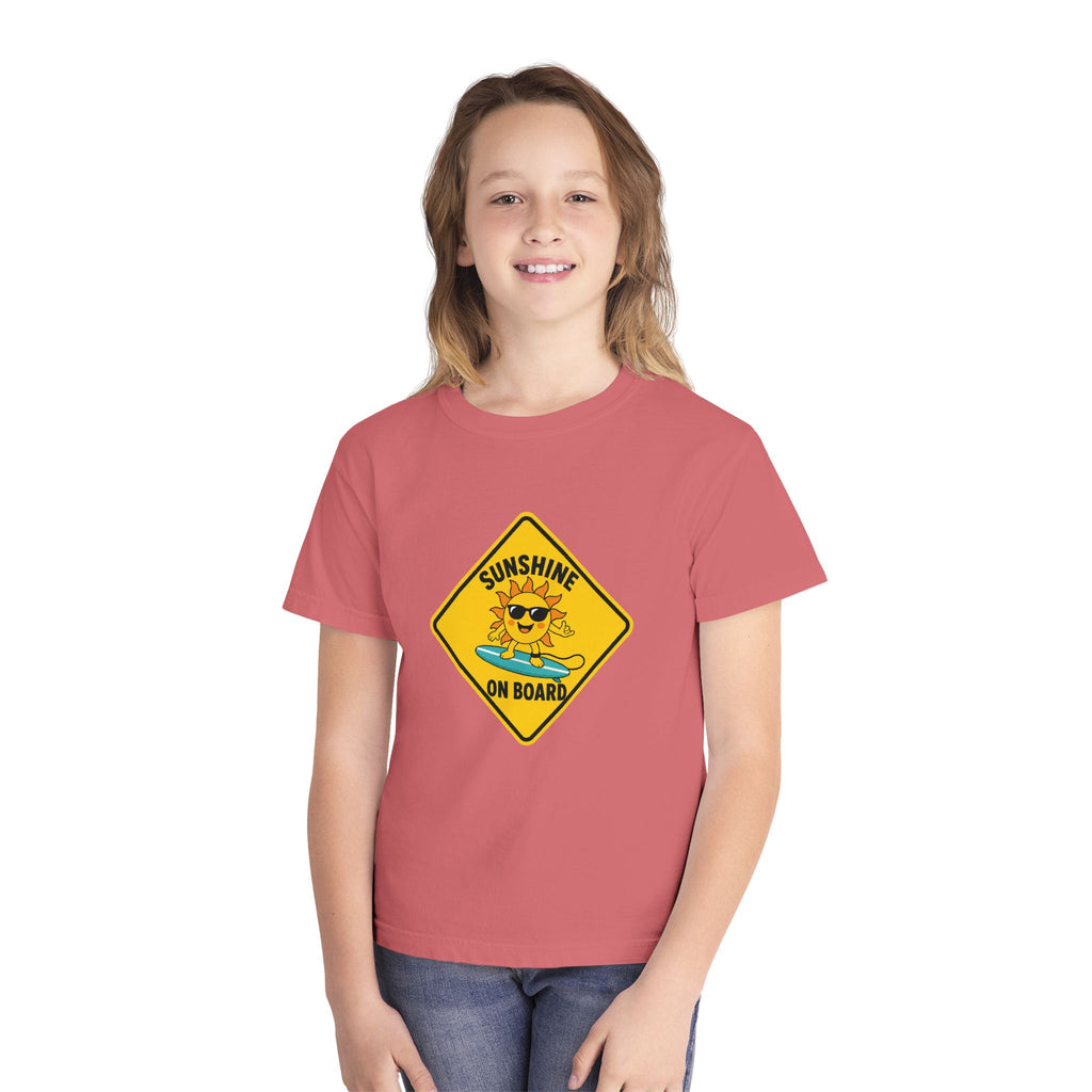 Sunshine On Board Kids Tee | Sunshine Kids Shirt | Youth Beach T-Shirt | Surf Kid Gift