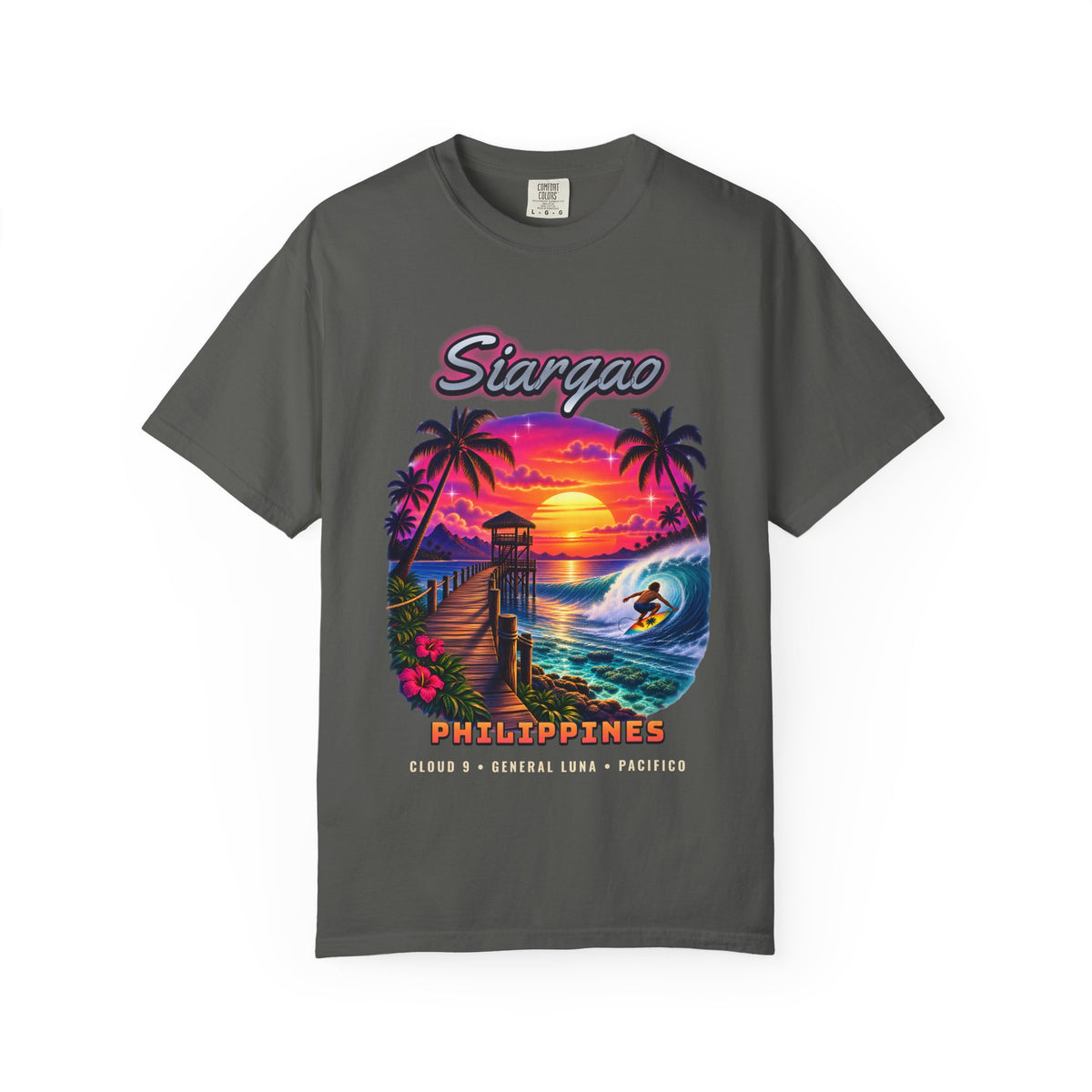Siargao Airbrush Shirt | Philippines Surf Island Tee | Comfort Colors T-Shirt