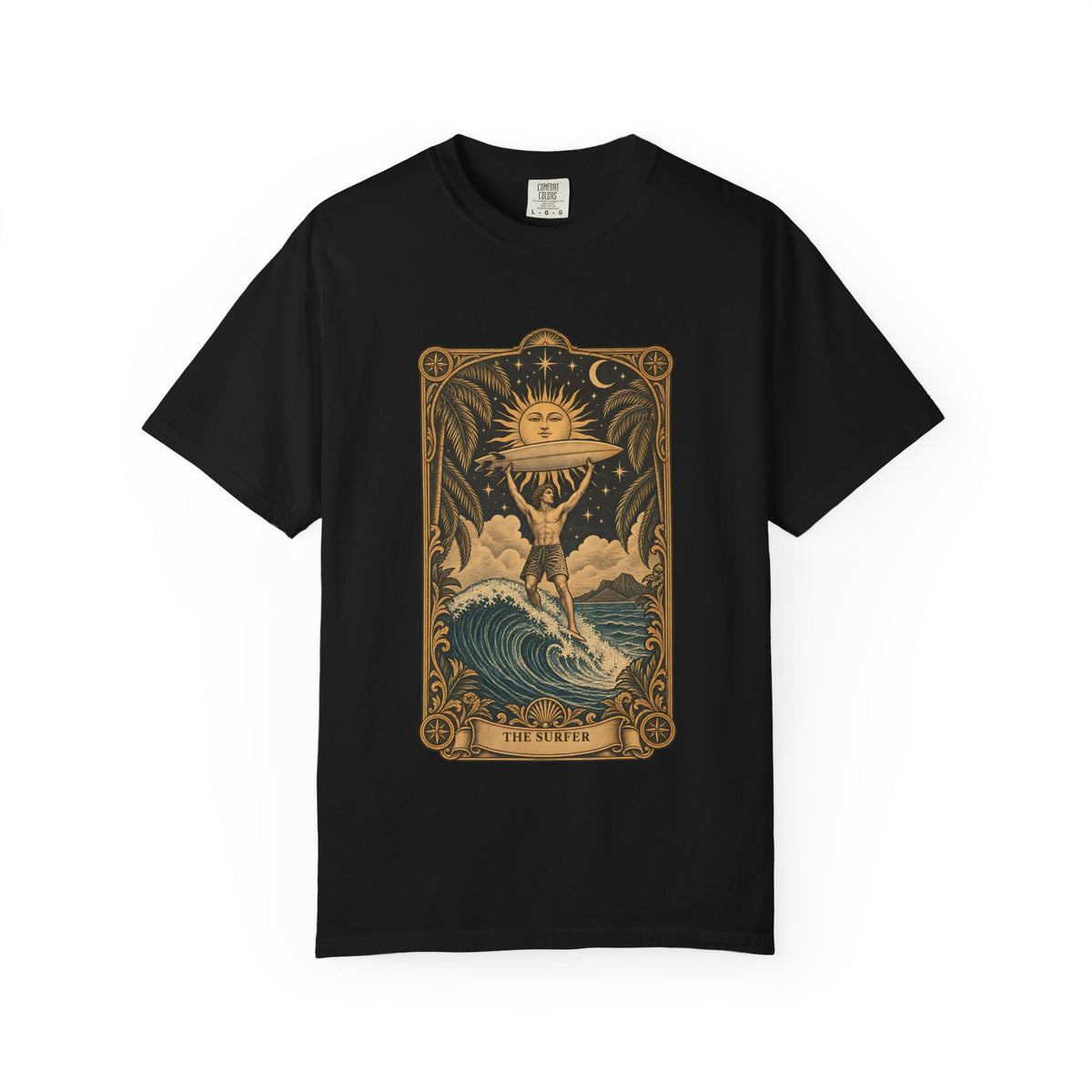 The Surfer Tarot Card Shirt | Vintage Tarot Surf Tee | Comfort Colors T-Shirt