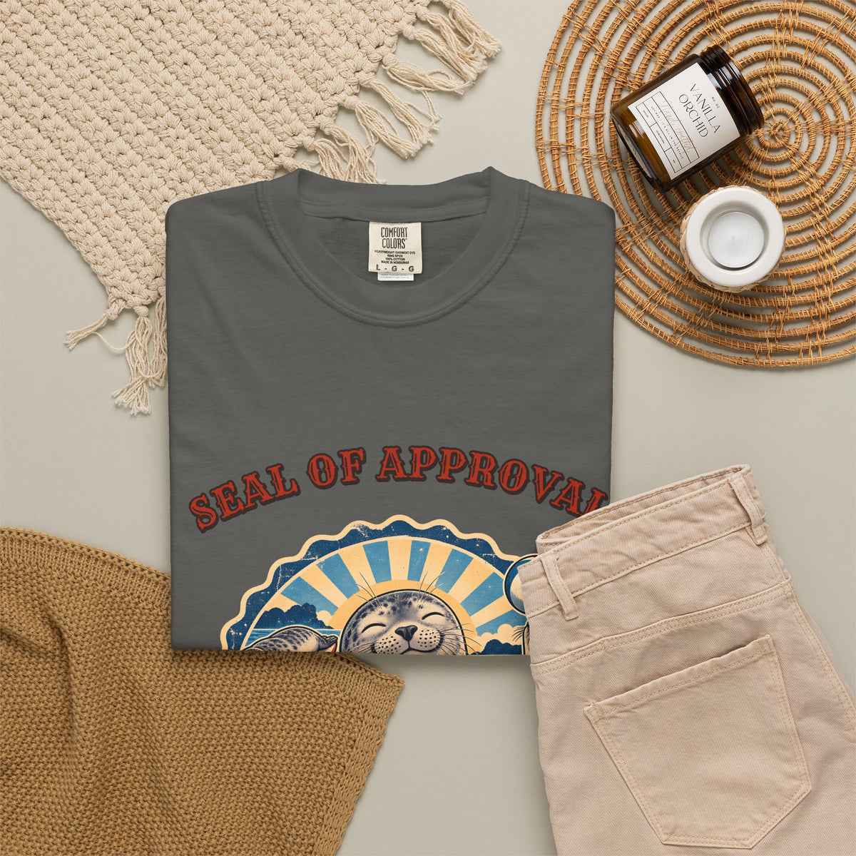 Seal Of Approval Shirt | Funny Seal Beach Bum Tee | Comfort Colors T-Shirt
