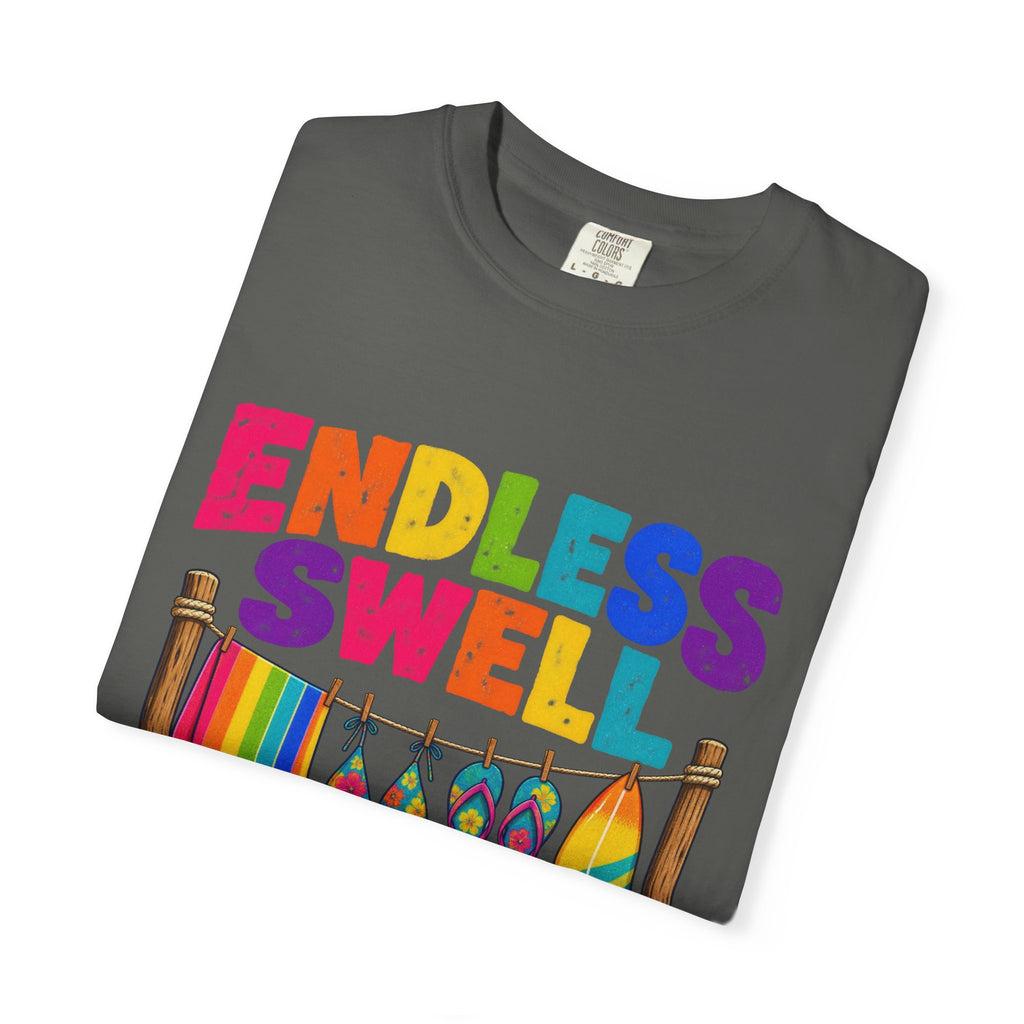 Endless Swell Season Tee | Retro Beach Clothesline Shirt | Colorful Surf T-Shirt | Comfort Colors