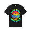 Low Tide High Vibes Tee | Good Vibes Beach Shirt | Colorful Tide Pool T-Shirt | Comfort Colors