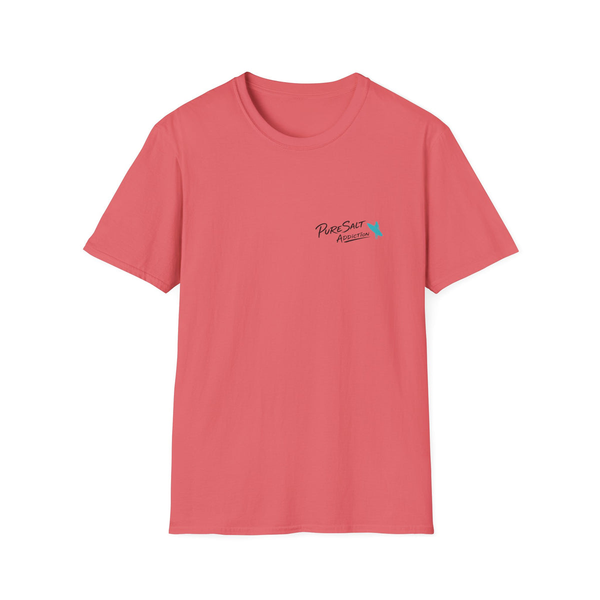 Salty Soul Sandy Toes Surf Tee - Bright Colours | Retro Old Surfer Back Print T-Shirt | Beach Gift