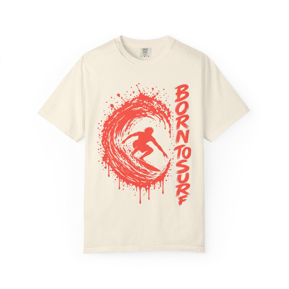 Born To Surf Shirt | Surfer Paint Splash Tee | Comfort Colors T-Shirt
