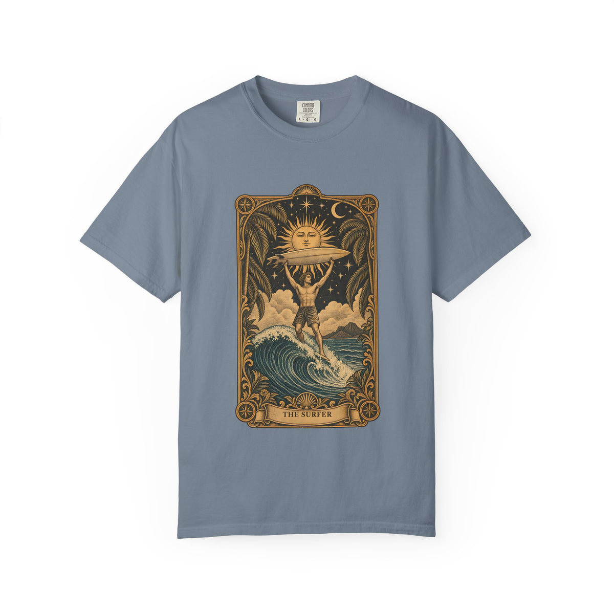 The Surfer Tarot Card Shirt | Vintage Tarot Surf Tee | Comfort Colors T-Shirt