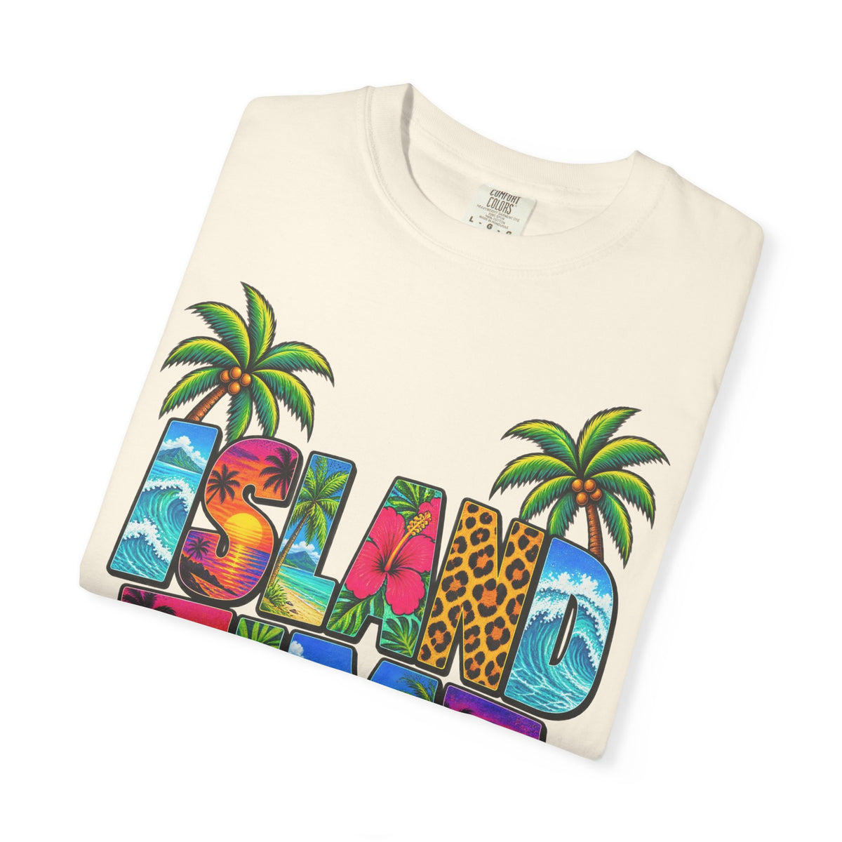 Island Time Tee | Tropical Island Shirt | Retro Vacation T-Shirt | Comfort Colors